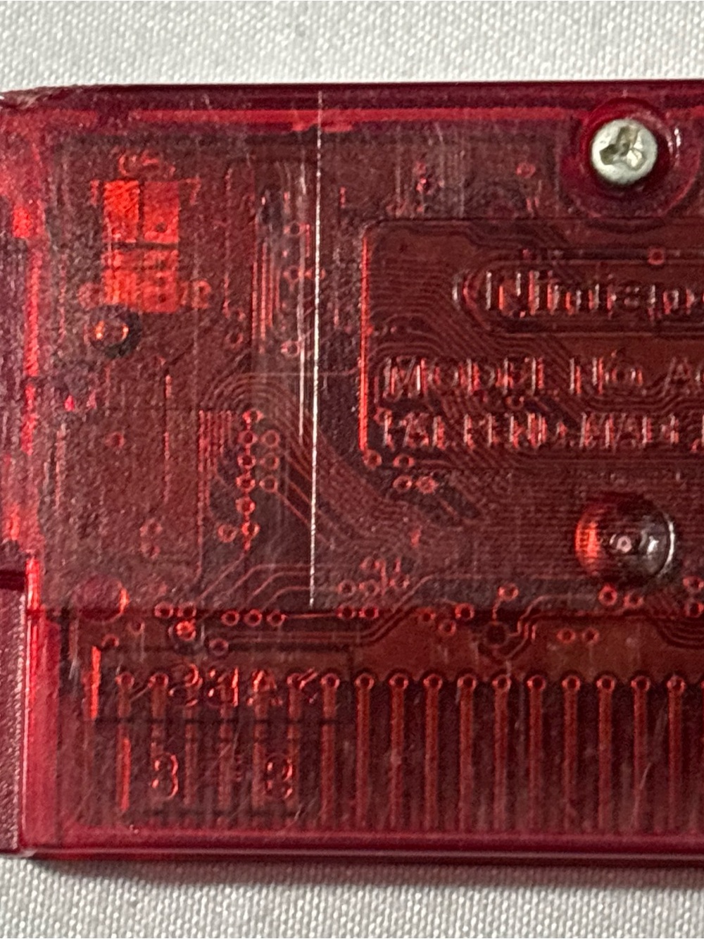 Authentic Nintendo Pokémon Ruby Version Game Cartridge - Translucent Red Tested - Picture 5 of 6